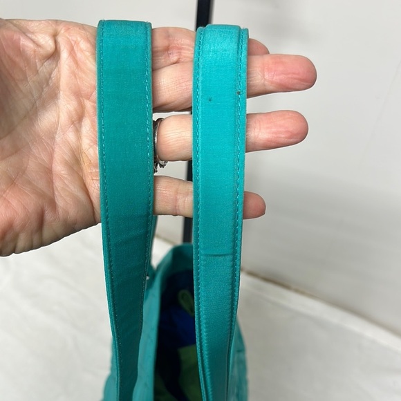 Vera Bradley Blue Quilted Tote Bag with Diamond Stitching - Picture 6 of 14